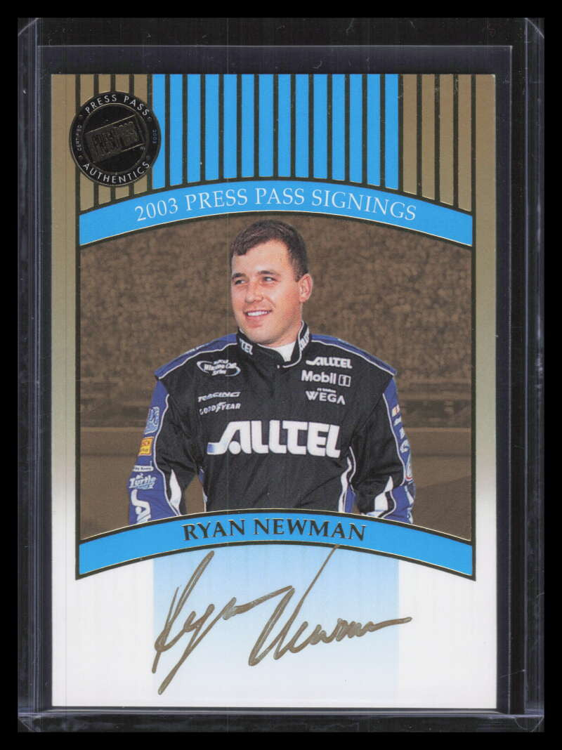 2003 Press Pass Signings Gold 53 Ryan Newman Auto 29/50