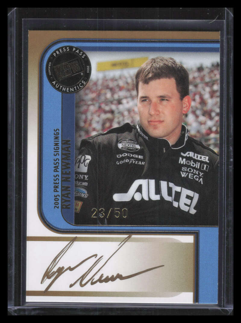 2005 Press Pass Signings Gold 41 Ryan Newman Auto 23/50