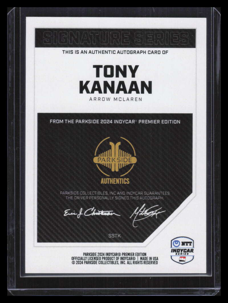 2024 Parkside IndyCar Signature Series SSTK Tony Kanaan Auto