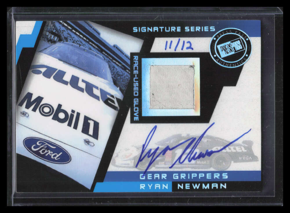 2003 Press Pass Stealth Gear Grippers Autographs Ryan Newman Glove Auto 11/12