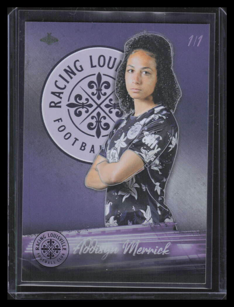 2021 Parkside NWSL Premier Edition Chrome 99 Addisyn Merrick Rookie 1/1