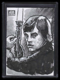 2021 Topps Chrome Star Wars Galaxy Sketch Dan Gorman Sketch 1/1 Luke Skywalker