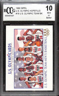 1992 Impel U S Olympic Hopefuls 18 Basketball Team Jordan BCCG 10 Mint or Better
