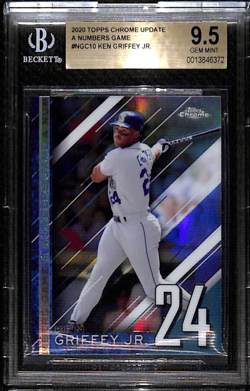 SOLD 158356 2020 Topps Chrome Update A Numbers Game ngc10 Ken Griffey Jr. BGS 9.5 GEM MINT