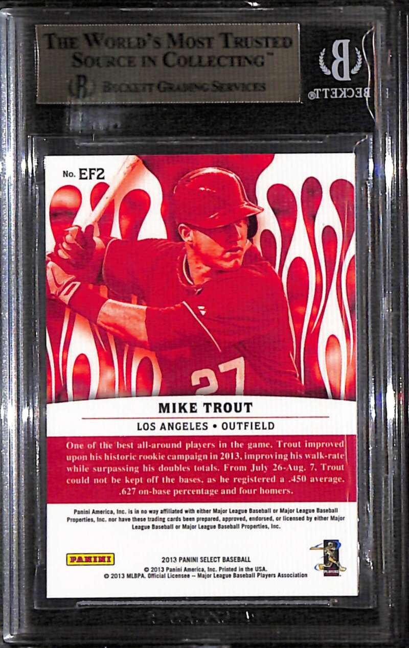2013 Select En Fuego 2 Mike Trout BGS 10 PRISTINE
