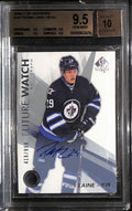 2016-17 SP Authentic 147 Patrik Laine Rookie Auto 419/999 Future Watch BGS 9.5