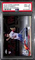 2018 Topps Chrome Rookie Autographs RAJF Jack Flaherty Rookie Auto PSA 10 GEM MT