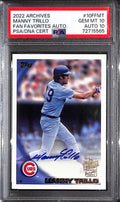 2022 Topps Archives '10 Fan Favorites Autographs 10ffmt Manny Trillo PSA/DNA 10