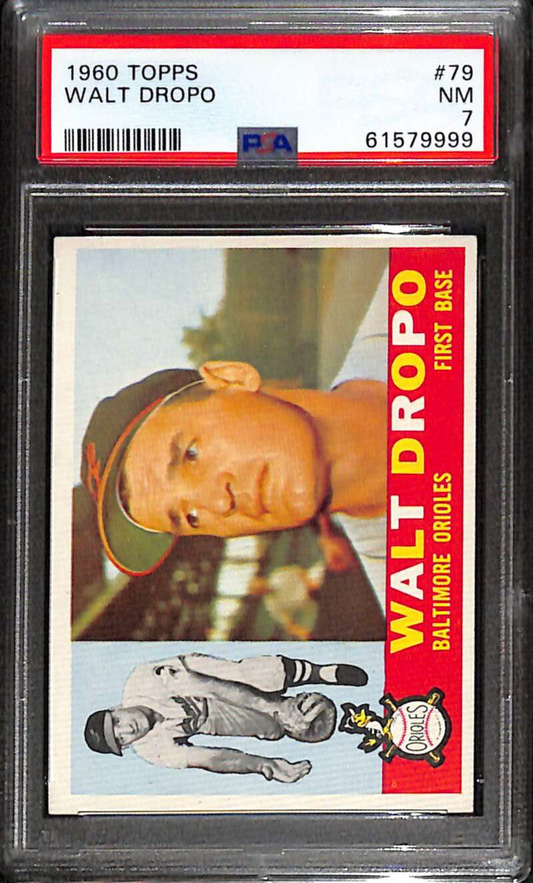 DELETE 158573 1960 Topps 79 Walt Dropo PSA 7 NM