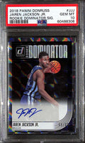 2018-19 Donruss Dominator Signatures Jaren Jackson Jr. Rookie Auto 68/99 PSA 10