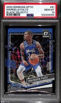2023-24 Donruss Optic Black Velocity Refractor 61 Markelle Fultz 11/39 PSA 10
