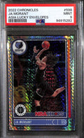 2022-23 Panini Chronicles Lucky Envelopes 598 Ja Morant Premium Stock 8/8 PSA 9