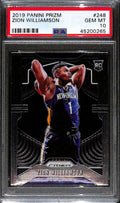 2019-20 Panini Prizm 248 Zion Williamson Rookie PSA 10 GEM MT 45200265