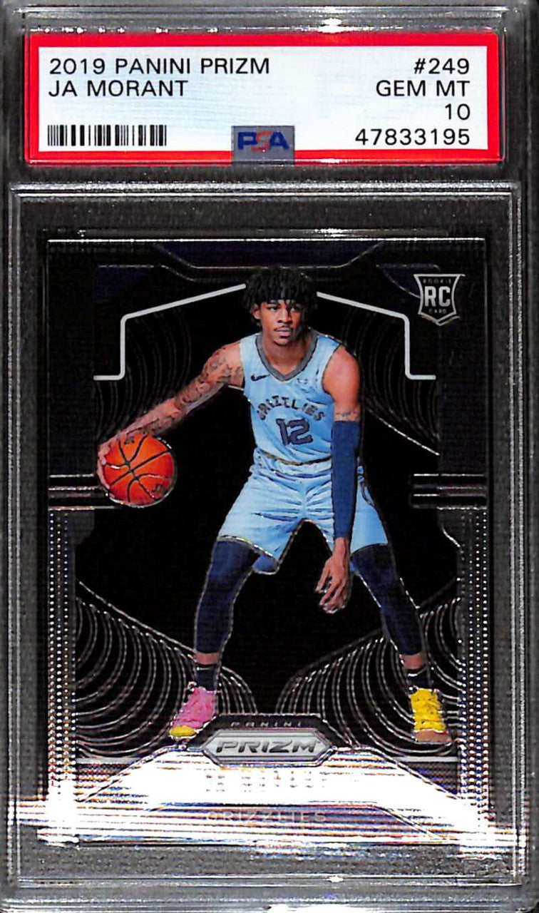2019-20 Panini Prizm 249 Ja Morant Rookie PSA 10 GEM MT