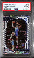 2022-23 Panini Chronicles Asia Jade 106 Jalen Williams Absolute RC 12/18 PSA 10