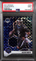 2021 Panini Mosaic Mosaic Genesis Refractor 208 Jalen Hurts NFC PSA 9 MINT