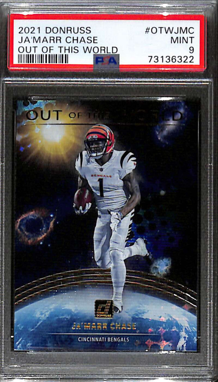 2021 Donruss Out of this World 6 Ja'Marr Chase Rookie PSA 9 MINT
