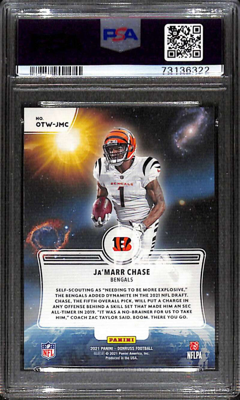 2021 Donruss Out of this World 6 Ja'Marr Chase Rookie PSA 9 MINT