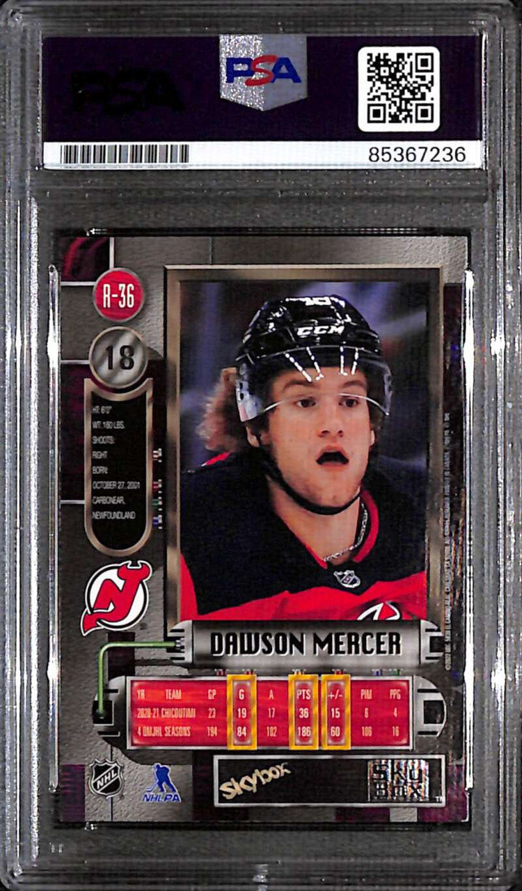 2021-22 Metal Universe '97-98 Retro r36 Dawson Mercer RC PSA/DNA Authentic Auto