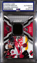 2021-22 SPx Jerseys Dawson Mercer Rookie Jersey PSA/DNA Authentic Auto 85367211
