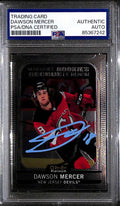2021-22 O-Pee-Chee Platinum 282 Dawson Mercer Rookie PSA/DNA Authentic Auto 7242