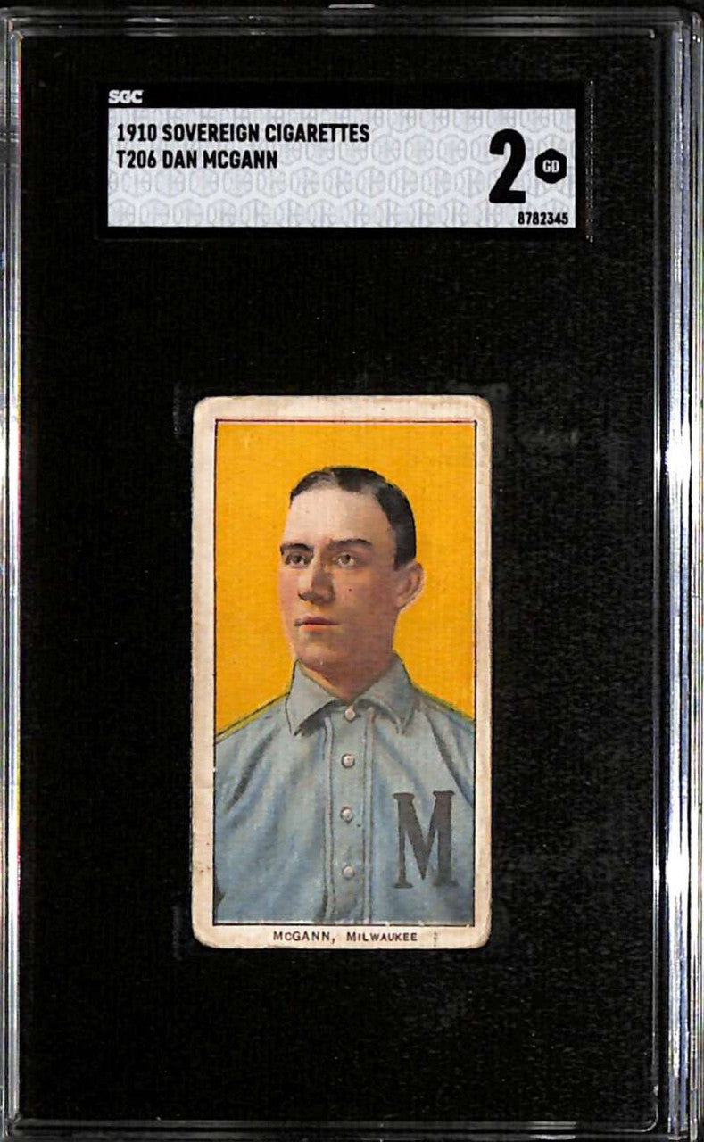 1909-11 t206 Sovereign 350 316 Dan McGann ML SGC 2 GD