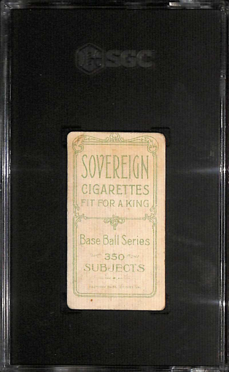 SOLD 158959 1909-11 t206 Sovereign 350 137 Harry Doolan Batting SGC 1.5 FR
