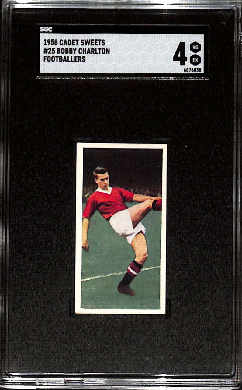 DELETE 158986 1960 Cadet Sweets Footballers 25 Bobby Charlton SGC 4 VG-EX