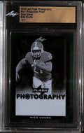 2018 Leaf Flash Photography Pre-Production Proof Clear Green Nick Chubb RC 1/1