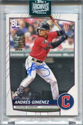 2024 Topps Archives Signature Series Andres Gimenez Auto 37/48 2023 Big League