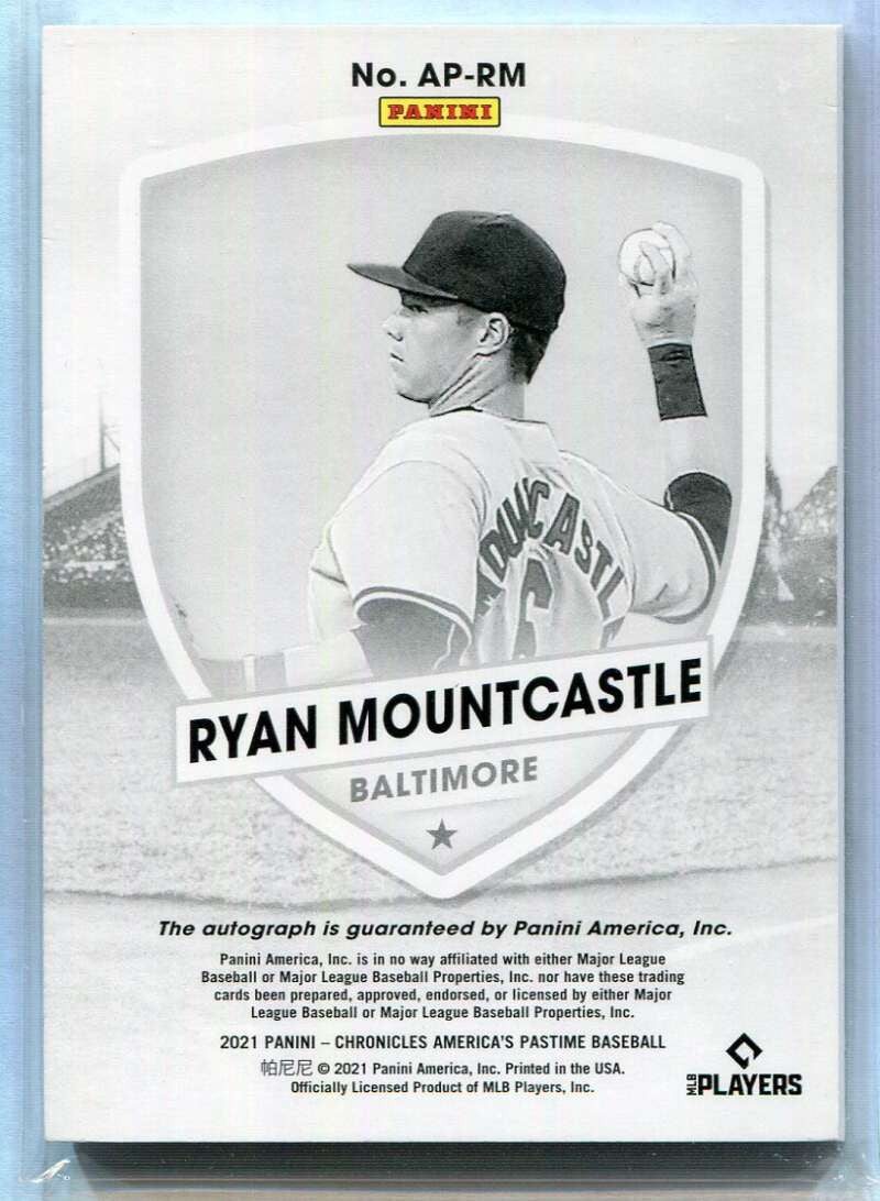 2021 Panini America's Pastime Autographs 7 Ryan Mountcastle Rookie Auto 45/99