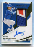 2021 Immaculate Collection 123 Andres Gimenez Rookie Patch Auto 84/99