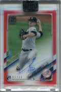 2021 Topps Clearly Authentic Autographs Red Clarke Schmidt Rookie Auto 1/50