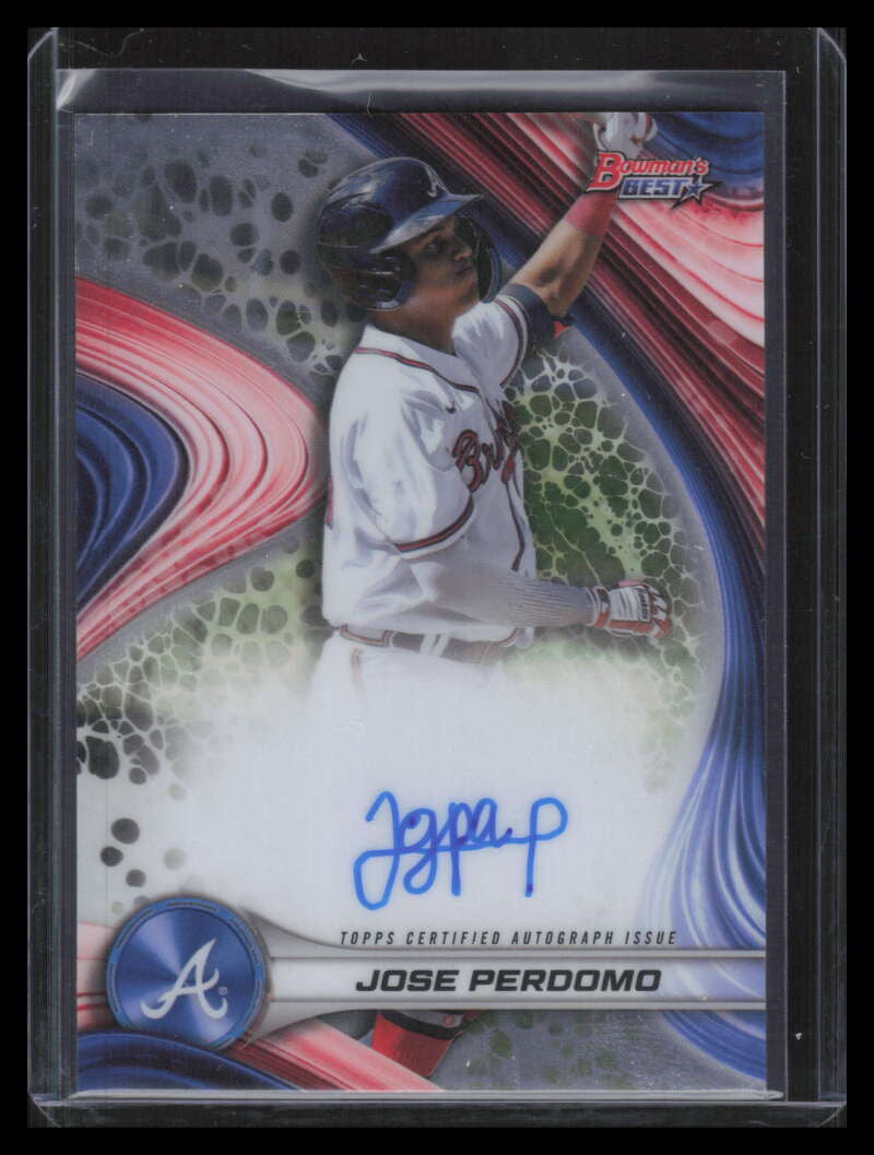 2024 Bowman's Best Best of '24 Autographs b24jp Jose Perdomo Rookie Auto