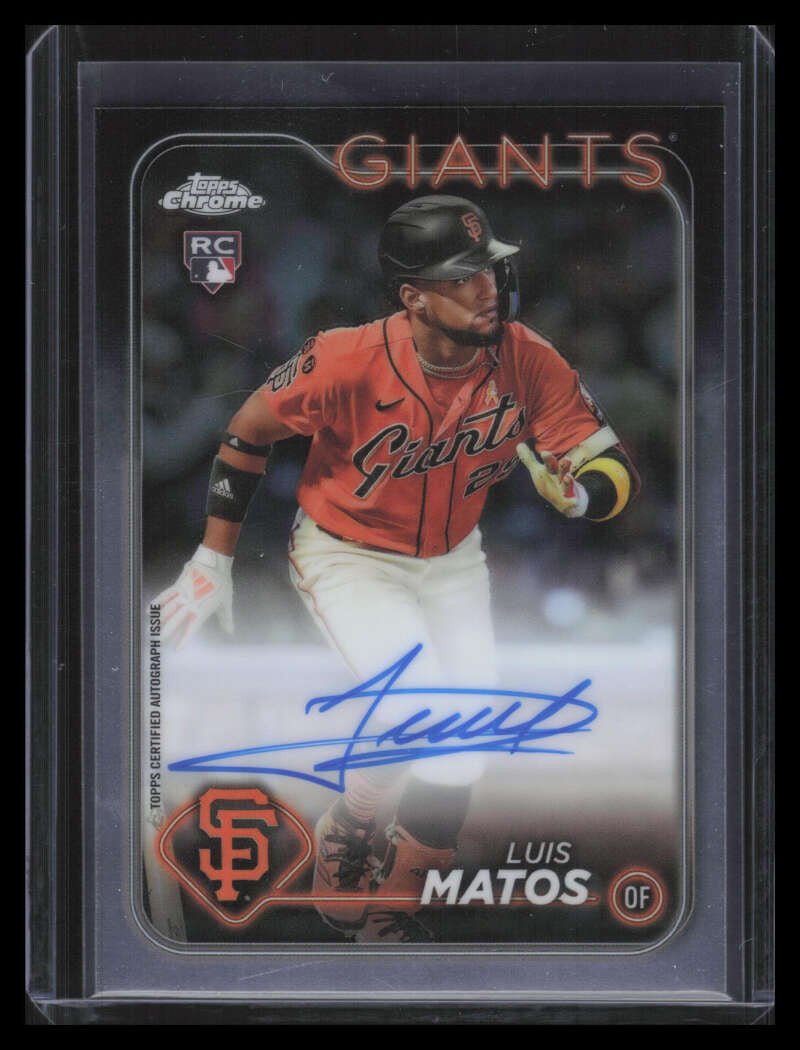 2024 Topps Chrome Rookie Autographs RALM Luis Matos Rookie Auto F05083