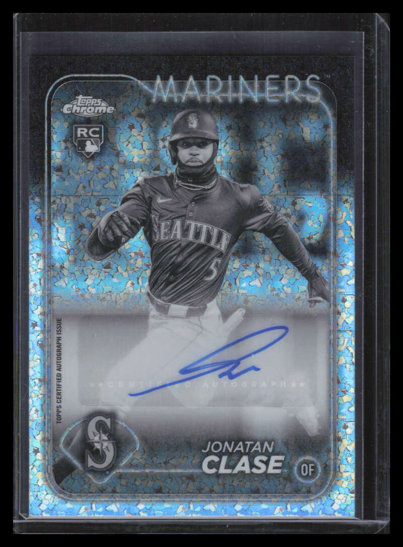 2024 Topps Chrome Autographs Mini-Diamond Refractor Jonathan Clase Rookie Auto