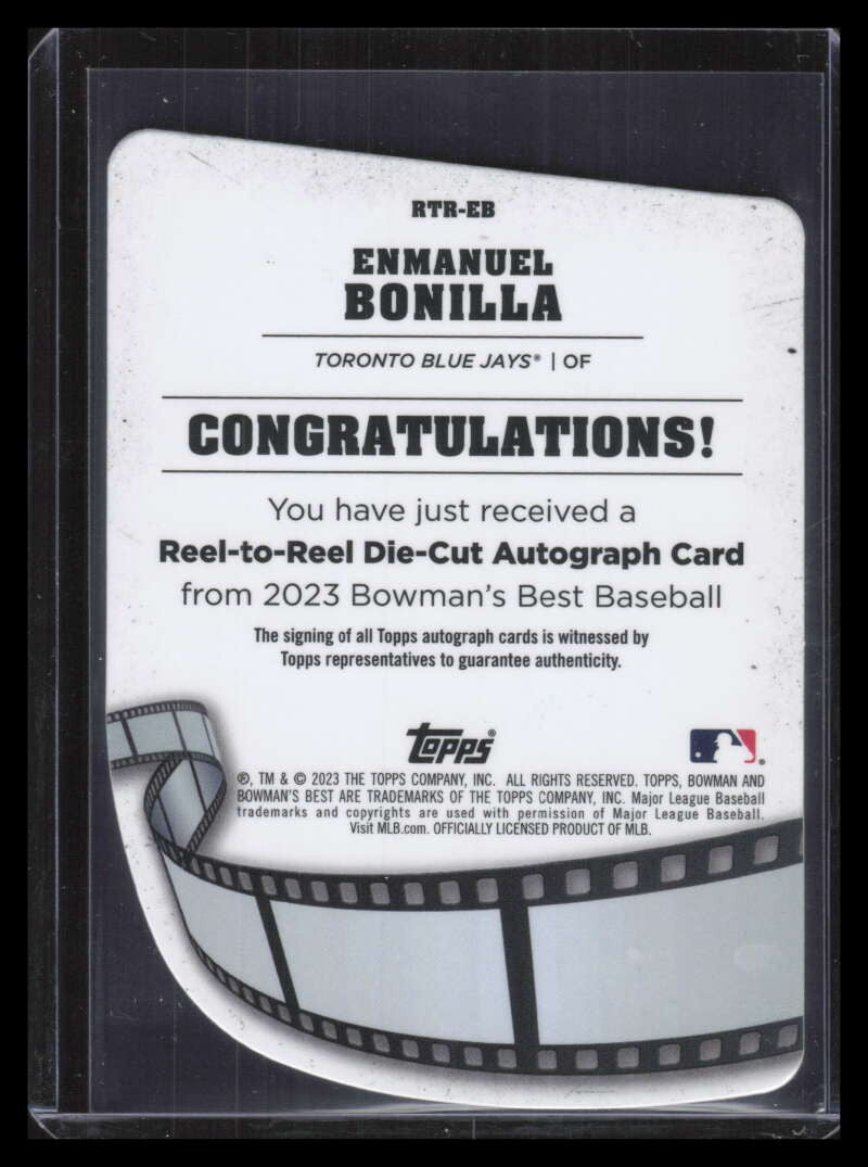 2023 Bowman's Best Reel Autographs Lava Refractor Enmanuel Bonilla RC Auto 43/50