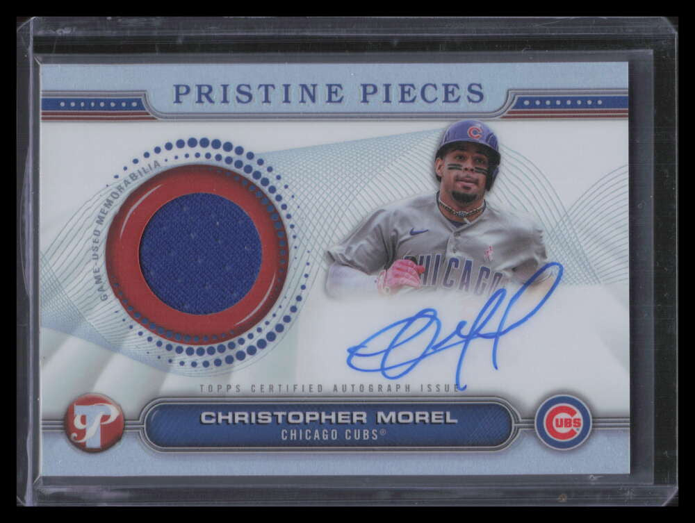 2024 Topps Pristine Pieces Autograph Relics PPARCM Christopher Morel Jersey Auto