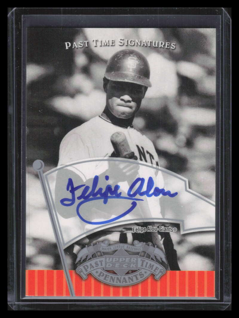 2005 UD Past Time Pennants Signatures Silver FA Felipe Alou Auto