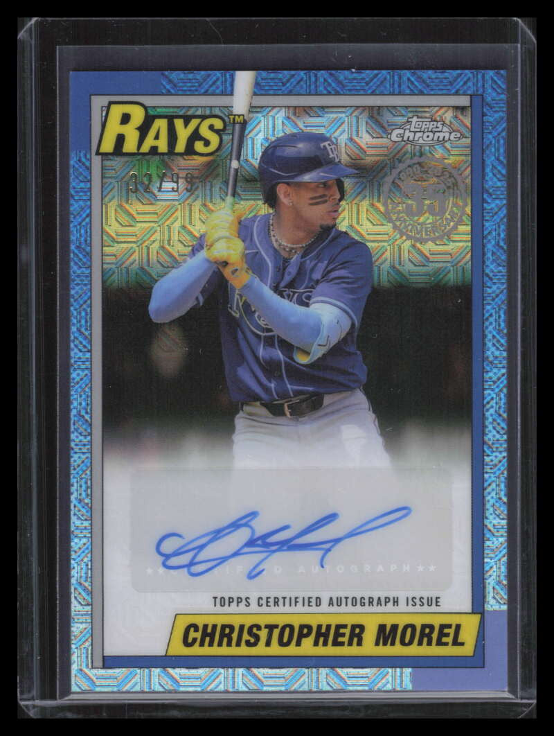 2025 Topps '90 Topps Silver Pack Chrome Autographs Chriostopher Morel Auto 32/99