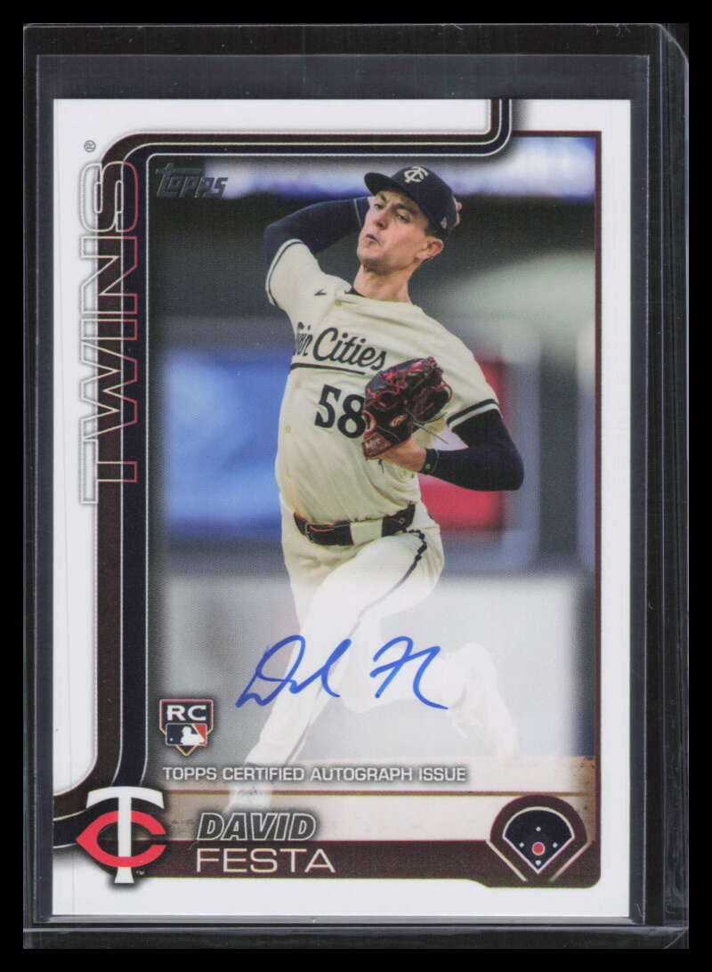 DELETE 159263 2025 Topps Flagship Real One Autographs 178 David Festa Rookie Auto