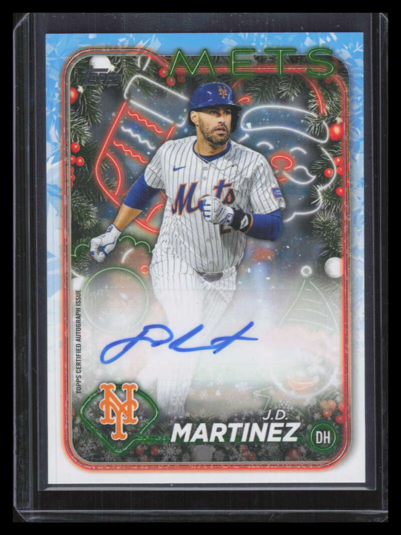 2024 Topps Holiday Autographs HACJDM J. D. Martinez Auto