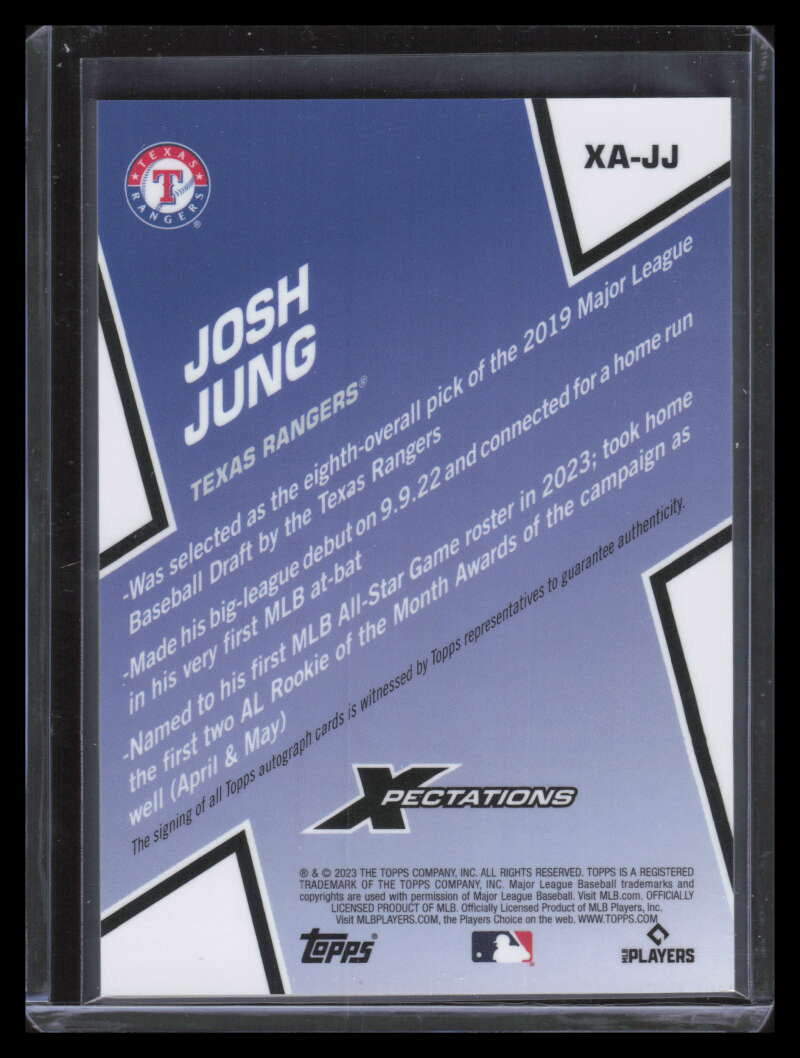 SOLD 159300 2023 Topps Xpectations Autographs XAJJ Josh Jung Rookie Auto 65/99