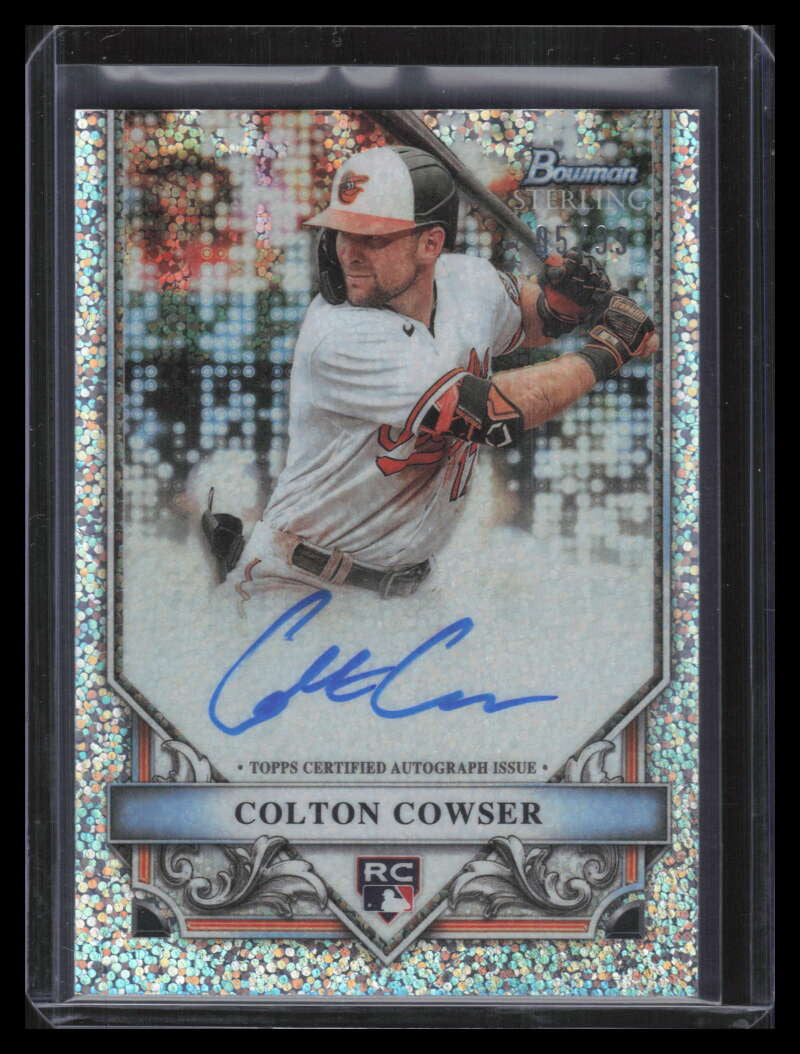 2024 Bowman Sterling Autographs Speckle Refractor Colton Cowser Rookie Auto 5/99