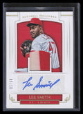 2018 Panini National Treasures Material Signature Gold Lee Smith Patch Auto 5/10
