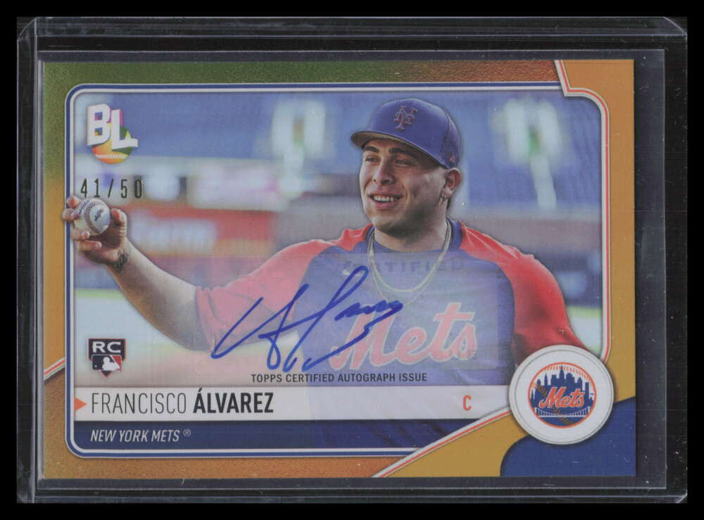 2023 Topps Big League Redemption Autographs Gold Francisco Alvarez RC Auto 41/50