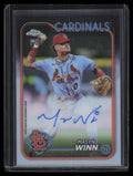 2024 Topps Chrome Autographs Refractor RAMW Masyn Winn Rookie Auto 153/499