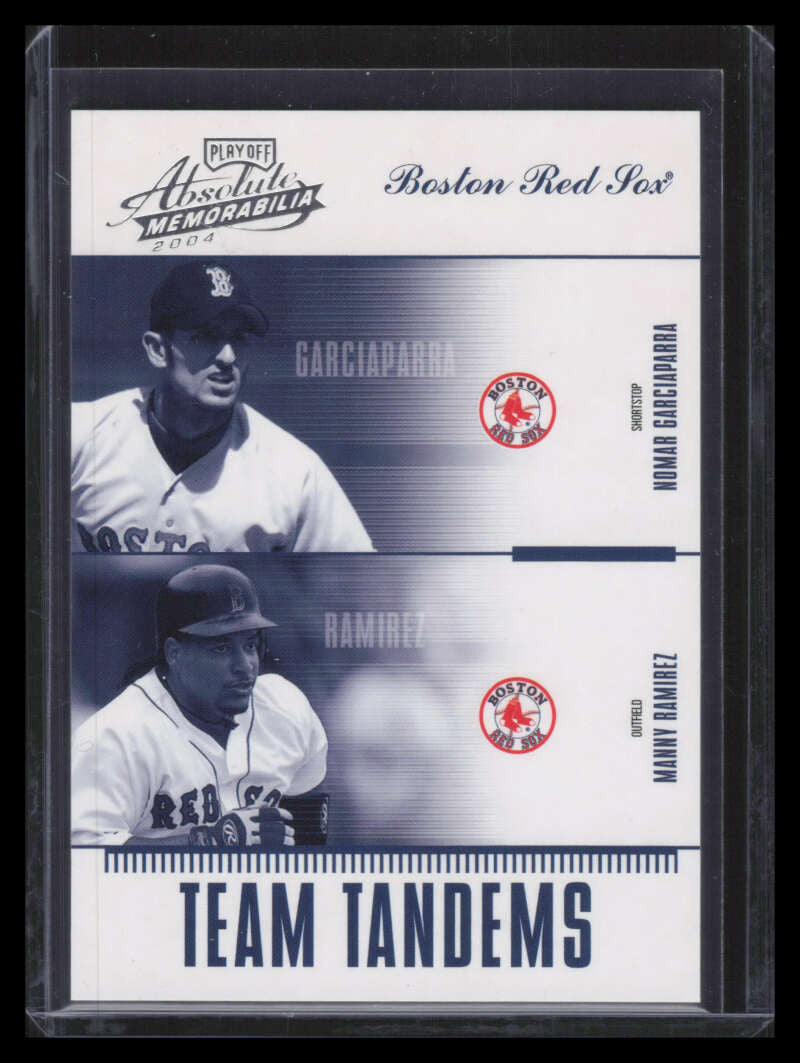 2004 Absolute Memorabilia Team Tandem tan19 Garciaparra Manny Ramirez 198/250