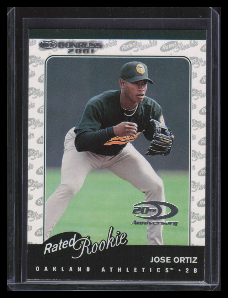 2001 Donruss 181 Jose Ortiz RR Rated Rookie 1857/2001