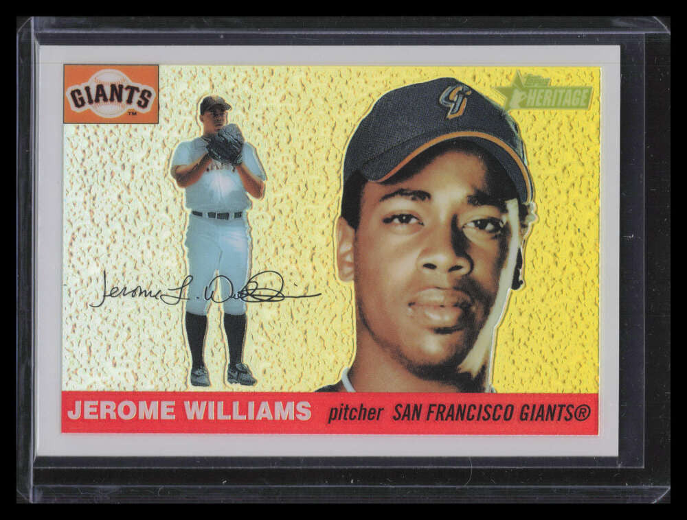 2004 Topps Heritage Chrome Refractor thc110 Jerome Williams 44/555